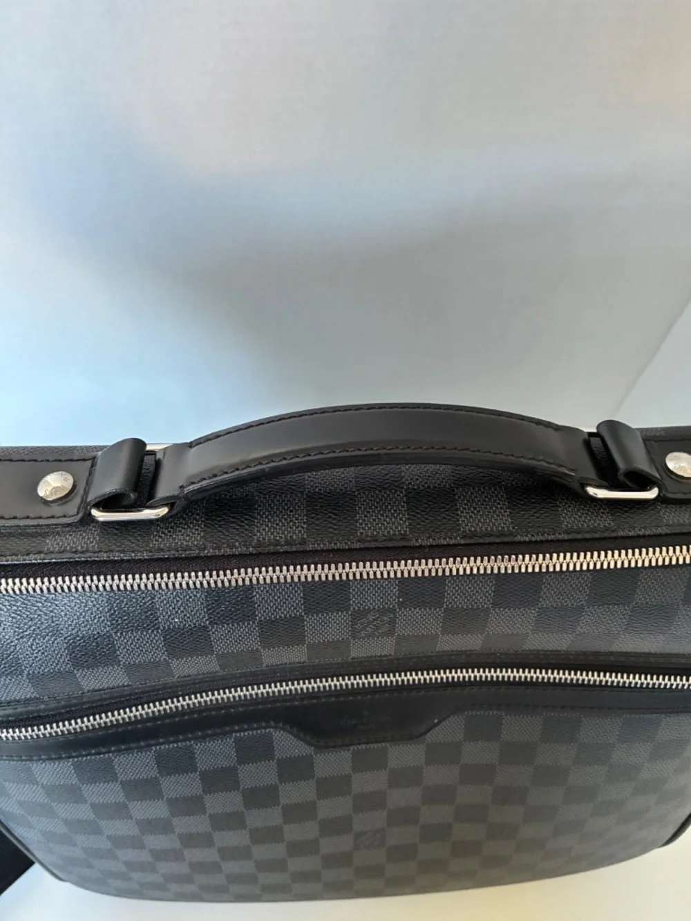 Louis Vuitton Briefcase N58030 Steve Damier Graphite Black
